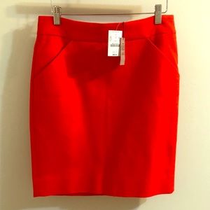 NWT! Cherry Red J Crew Pencil Skirt